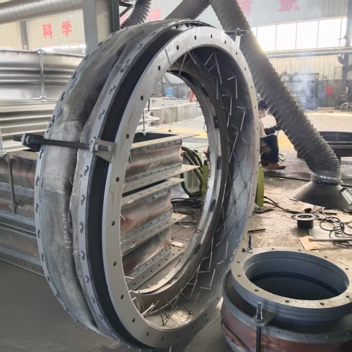 可澆筑非金屬膨脹節(jié)-高溫靶釘非金屬補償器-高溫耐磨柔性軟連接